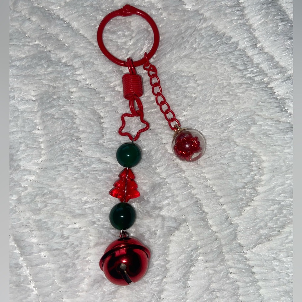 Handmade Christmas Jingle Bell keychain